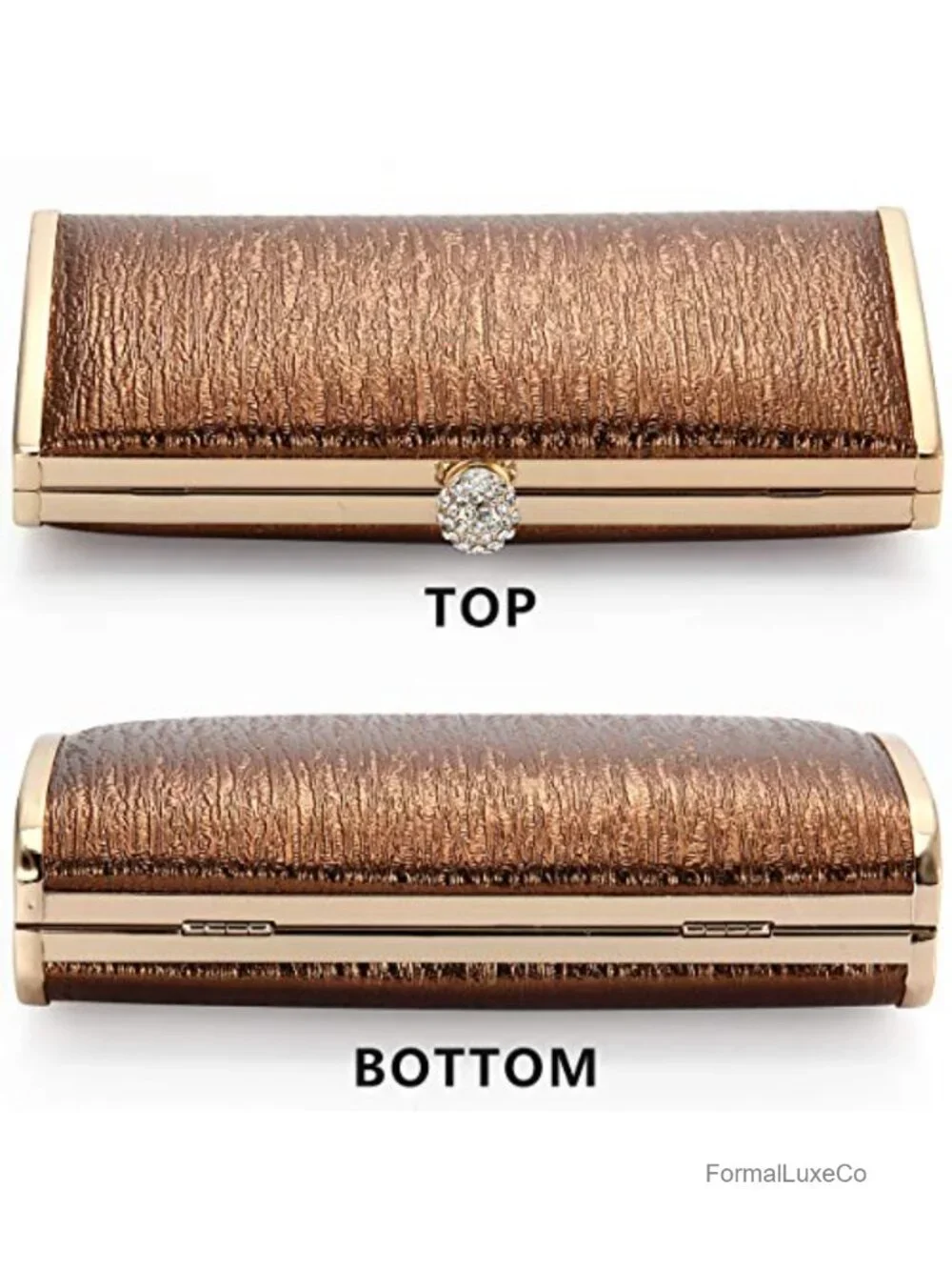 Women Evening Clutch Metal Frame Night Purse Bridal Prom Party Handbag